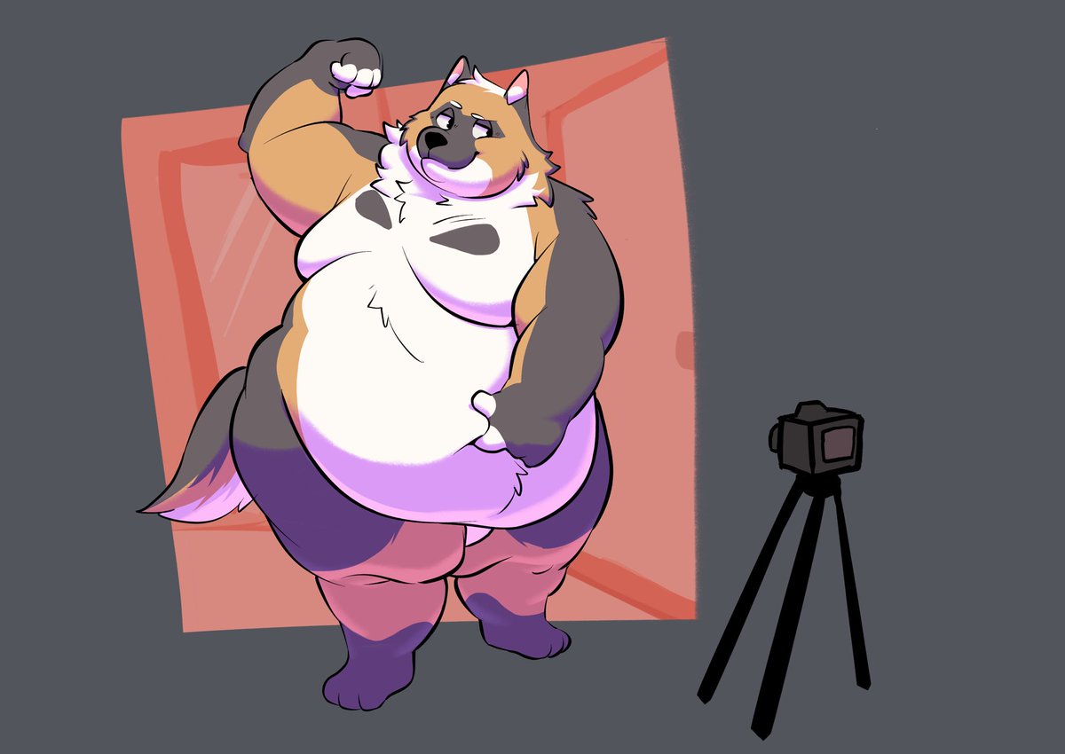 kingwizardwolf's tweet photo. Feeling good about myself, so I'm showing off the goods! 

🎨 by the wonderful @HoneybeeBonfire! thank you so much! https://t.co/BHf2YNozNY