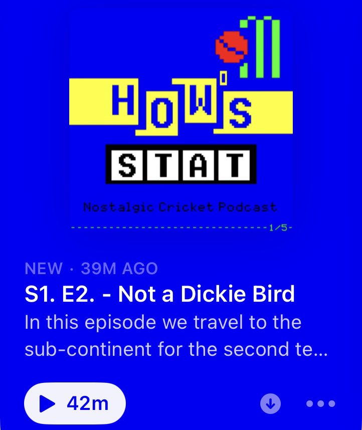 Episode 2 is out now! 🤓🏏

Please listen, rate and subscribe. If you have any round suggestions please drop us a line! 

#CricketTwitter #cricket #Trivia #TestCricket 

podcasts.apple.com/gb/podcast/how…