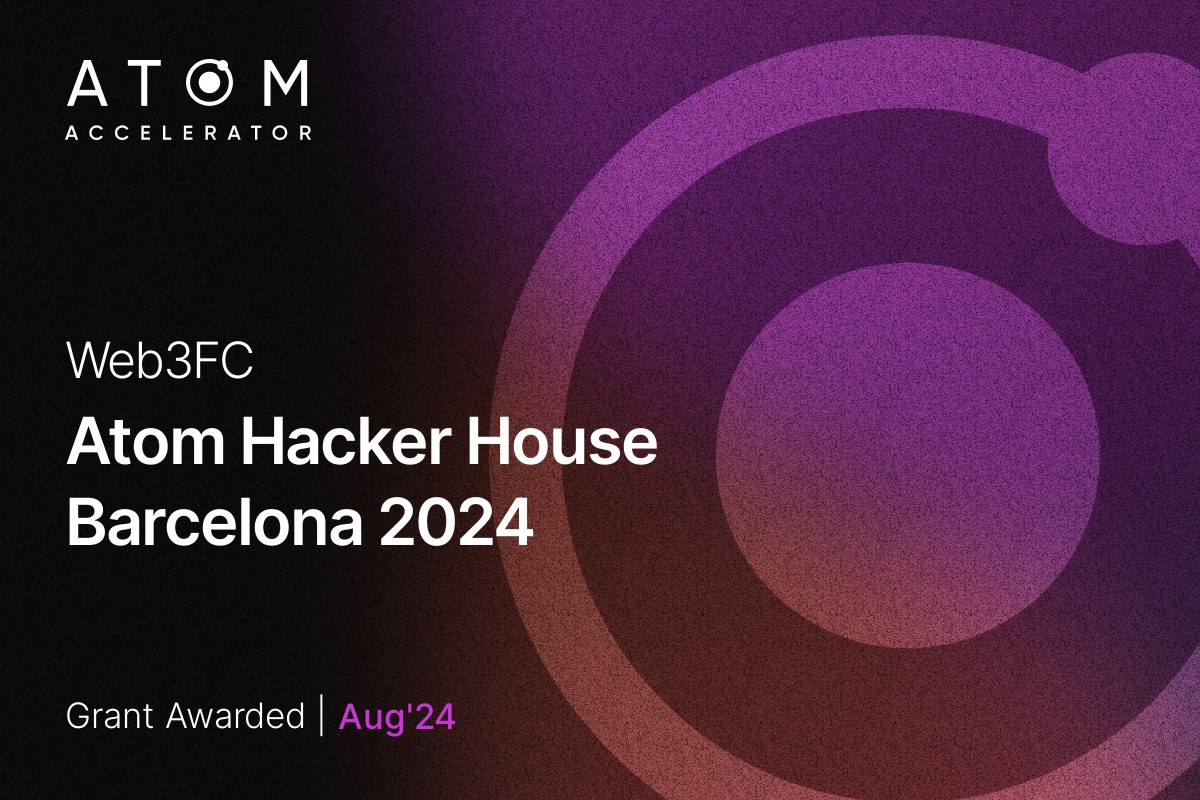 ATOMAccelerator's tweet image. 1/ Let’s accelerate @cosmoshub dev adoption in Barcelona ☀️
We’re proud to announce our latest grantee — @Web3Family_ — hosting a 7-day ATOM-focused hacker house and hackathon this December in Barcelona!
What to expect? 👇
