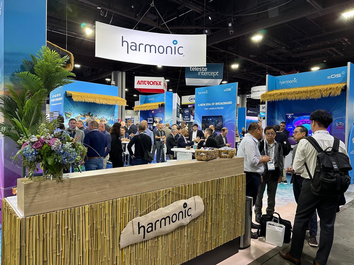 HarmonicInc's tweet photo. We're having a blast at SCTE #TechExpo24! 🔥
Come join the fun at our happy hour event today at 4:00pm at booth 803! Enjoy great conversations, refreshing drinks, and a chance to connect with our amazing team. 💫 https://t.co/59lieXbJWR