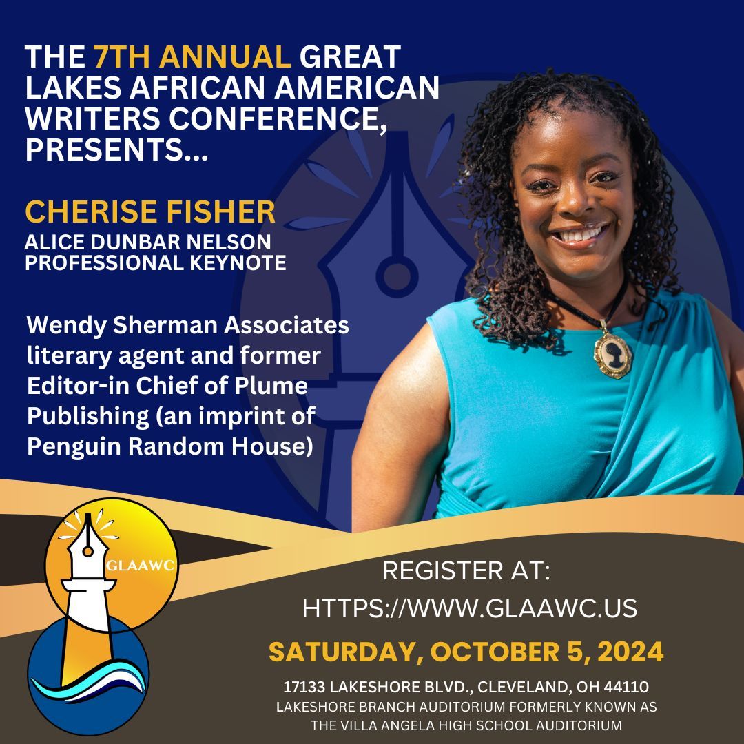 GLAAWC's tweet photo. Introducing our Alice Dunbar Nelson Professional Keynote, Cherise Fisher!

Cherise Fisher is an editing and publishing professional with several national bestselling and award winning authors including George Lopez, Michael Baisden, and Janet and Chris Atwood. https://t.co/yMVLEFarJJ