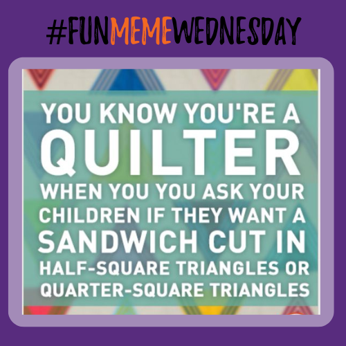 cotton_cuts's tweet image. You know you&apos;re a quilter when your kids&apos; sandwiches come with a geometry lesson: Half Square Triangles or Quarter Square Triangles? 🤣✂️🥪

#QuilterLife #QuiltHumor #QuiltyJokes #HalfSquareTriangles #QuarterSquareTriangles#cottoncuts
