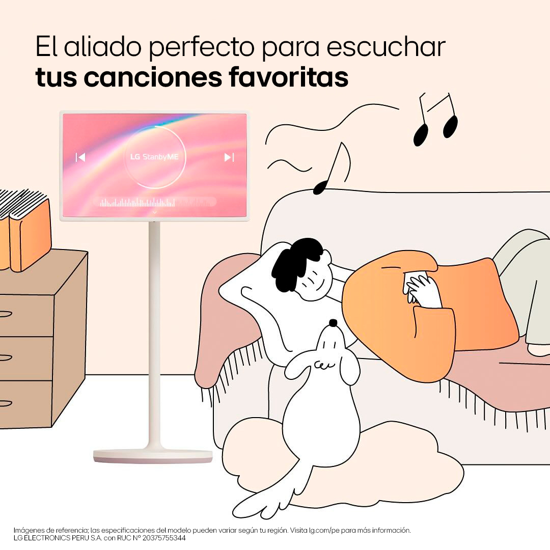 lg_peru's tweet photo. ¿Ya conoces nuestra LG StandbyME?
El televisor portátil que se adapta a cada momento de tu día.
Conócelo ingresando aquí: https://t.co/8KmufpB8Cd
#LG #LGlobal #LGPeru #LifesGood #StandByMe https://t.co/rwXnF71QnG