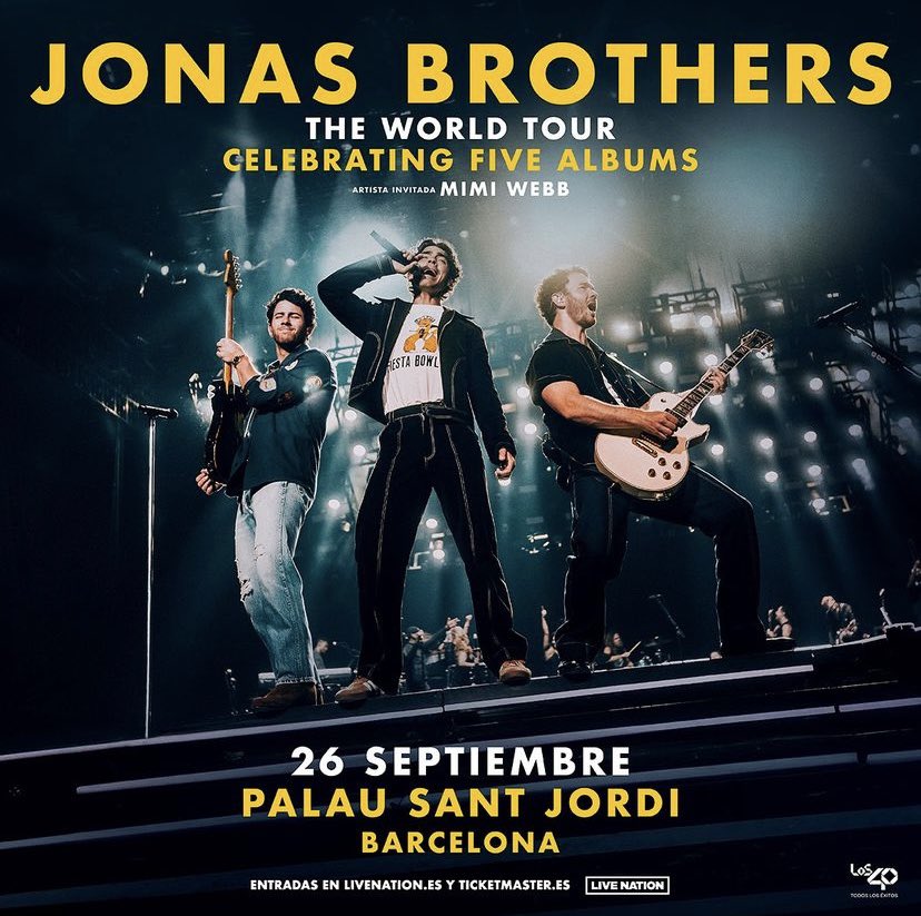 soniaolegoo's tweet photo. Barcelona, calienta que sales🥹😩😍😭❤️‍🩹✨😳 @jonasbrothers @PalauSantJordi #JonasBrothers #FiveAlbumsTour https://t.co/OIpRb5Hfd4