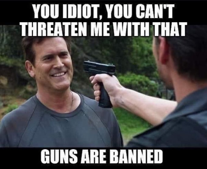 BeersForLiberty's tweet image. To że 🔫broń🔫 jest zakazana nie znaczy że ludzie nie będą zabijać i rabować korzystając z jej (bo kryminaliści są znani z tego że łamią prawo) ale znaczy że normalni obywatele będą rozbrojeni a kryminaliści nie co zdecydowanie ułatwia im życie.

#ProGun
#Wolność
#Bezpieczeństwo