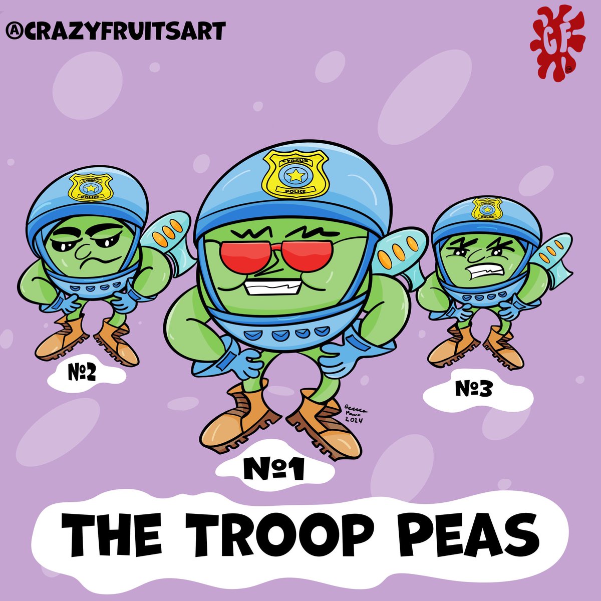 crazy_fruits6's tweet photo. HERE WE COME!! Here’s the TROOP PEAS 🫛. They are the peace keepers for the planet of Cyrus in the Crazy Fruits Comic. 

#cartooncharacters #cartoon #digitaldrawing #characterdesign #comiccast #design #peacekeepers #CartoonArt #art #crazyfruitsart #jessicapatton https://t.co/vJ5boMC5Rj