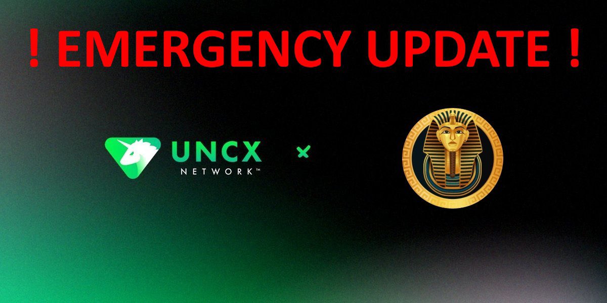 ‼️ $CBANK STAKING EMERGENCY UPDATE ‼️

➖➖➖➖➖➖➖➖➖

Cairo Finance is closing the OLD Unicrypt (UNCX) staking contract, and immediate action is required!
We strongly advise all users to claim their rewards and unstake their tokens from the old contract as soon as possible.