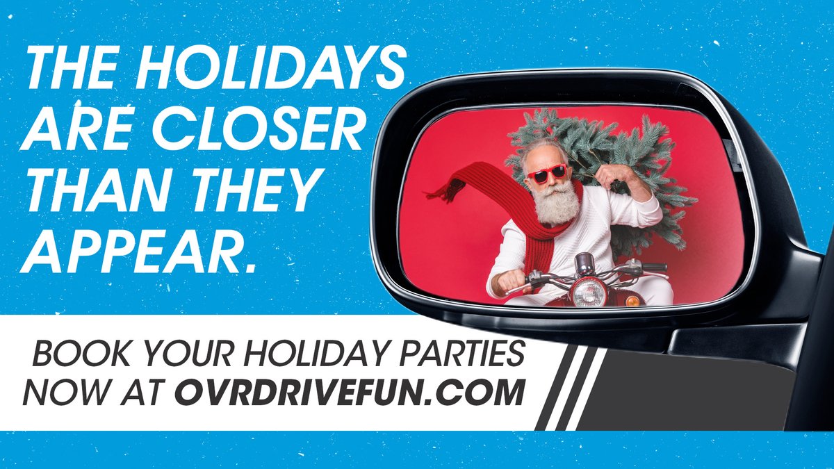 OVRDRIVE502's tweet photo. Now is the time to Book Holiday Parties! Request party information at https://t.co/byQVwdoAQv

#OvrdriveFun #HolidayParties #officeparty #holidayplanning https://t.co/JiKLd9WaN6