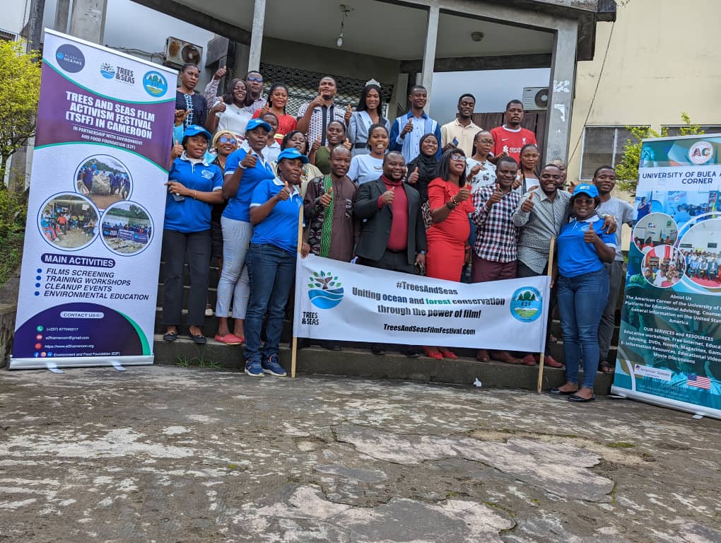 FrankEtah's tweet photo. Today, I attended a workshop on The Trees and Seas Film Activism Festival in Buea, hosted by the Environment and Food Foundation (E2F) and founder Layamba Achare Elvis at the American Corner Space. The event inspired discussions on climate change, environmental justice. https://t.co/EkmwFSe59g
