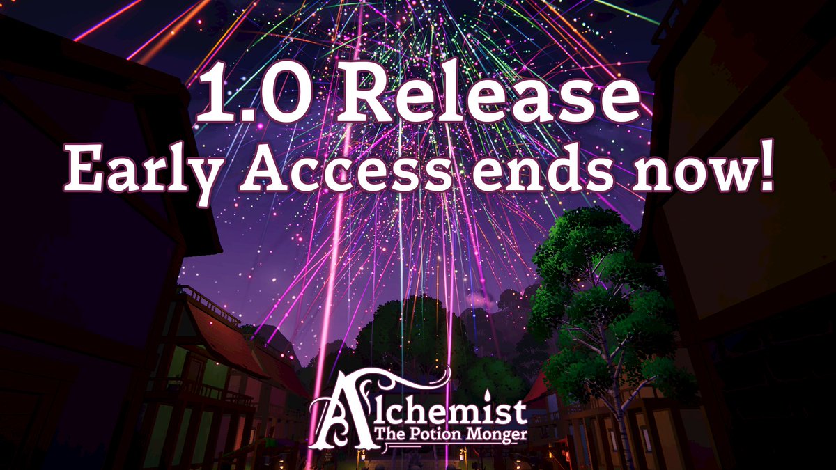 ArtGamesStudio's tweet photo. 🎉Alchemist: The Potion Monger 1.0 is officially OUT!
Today is finally the day we have been preparing together for almost a year of Early Access -
1.0 Alchemist: The Potion Monger release!
https://t.co/XTO4kYQXdg

#indiegame #alchemy #simulator #release #Steam https://t.co/h4gwRdNfda