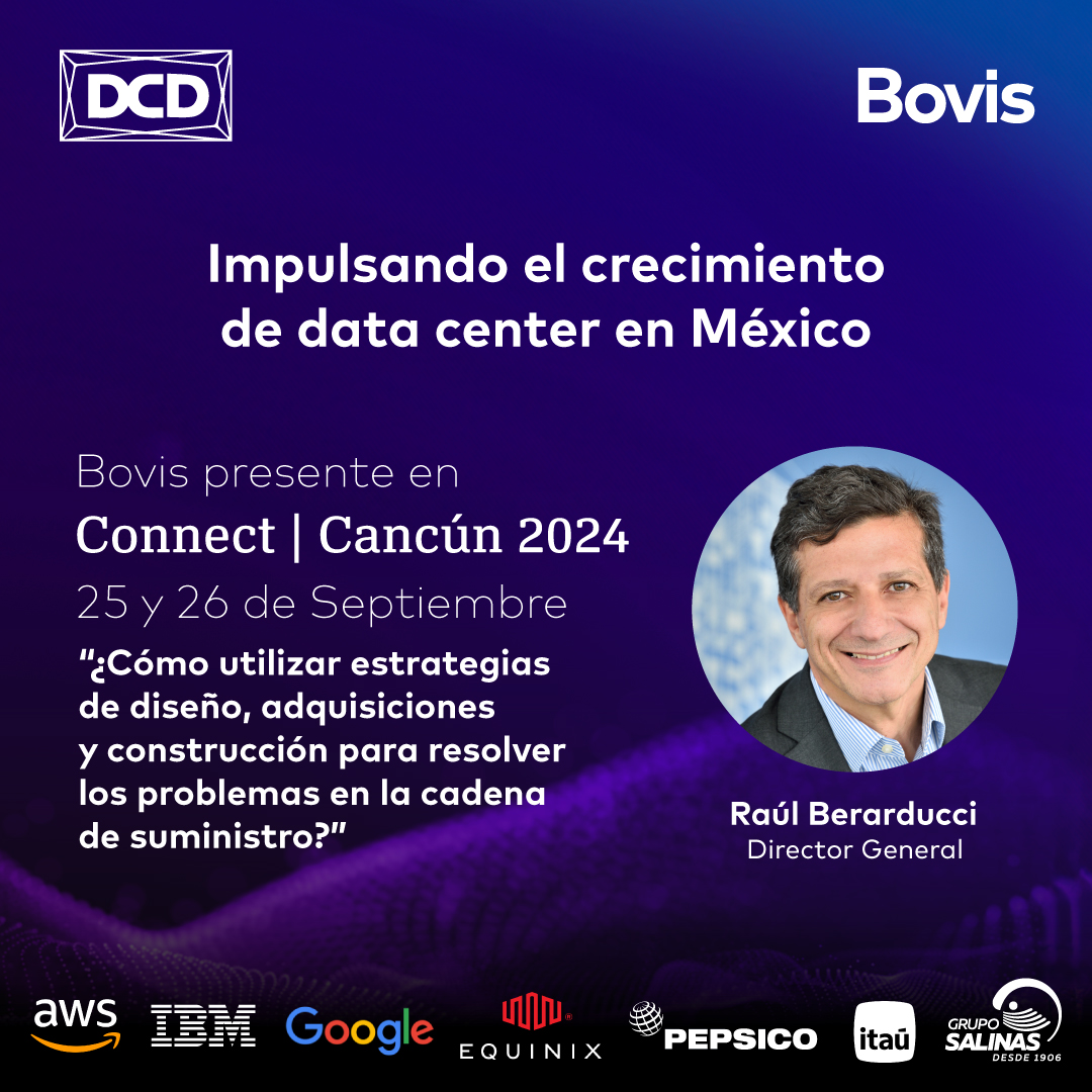 bovismx's tweet photo. Presentes en la edición 2024 de Data Centers Dynamics con la participación de nuestro CEO Raúl Berarducci como moderador en el panel de “¿Cómo utilizar estrategias de diseño, adquisiciones y construcción para resolver los problemas en la cadena de suministro?” #DCDConnect #Bovis https://t.co/xYzLVCyAwN