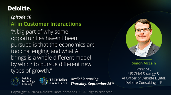 Deloitte on AI (@deloitteai) on Twitter photo Find out how GenAI is enabling very bespoke and very customized interactions for consumers and customers alike on #TECHTalks podcast with host <a href="/RaquelBuscaino/">Raquel Buscaino</a>. deloi.tt/3ZDeoE2 Find out how GenAI is enabling very bespoke and very customized interactions for consumers and customers alike on #TECHTalks podcast with host <a href="/RaquelBuscaino/">Raquel Buscaino</a>. deloi.tt/3ZDeoE2