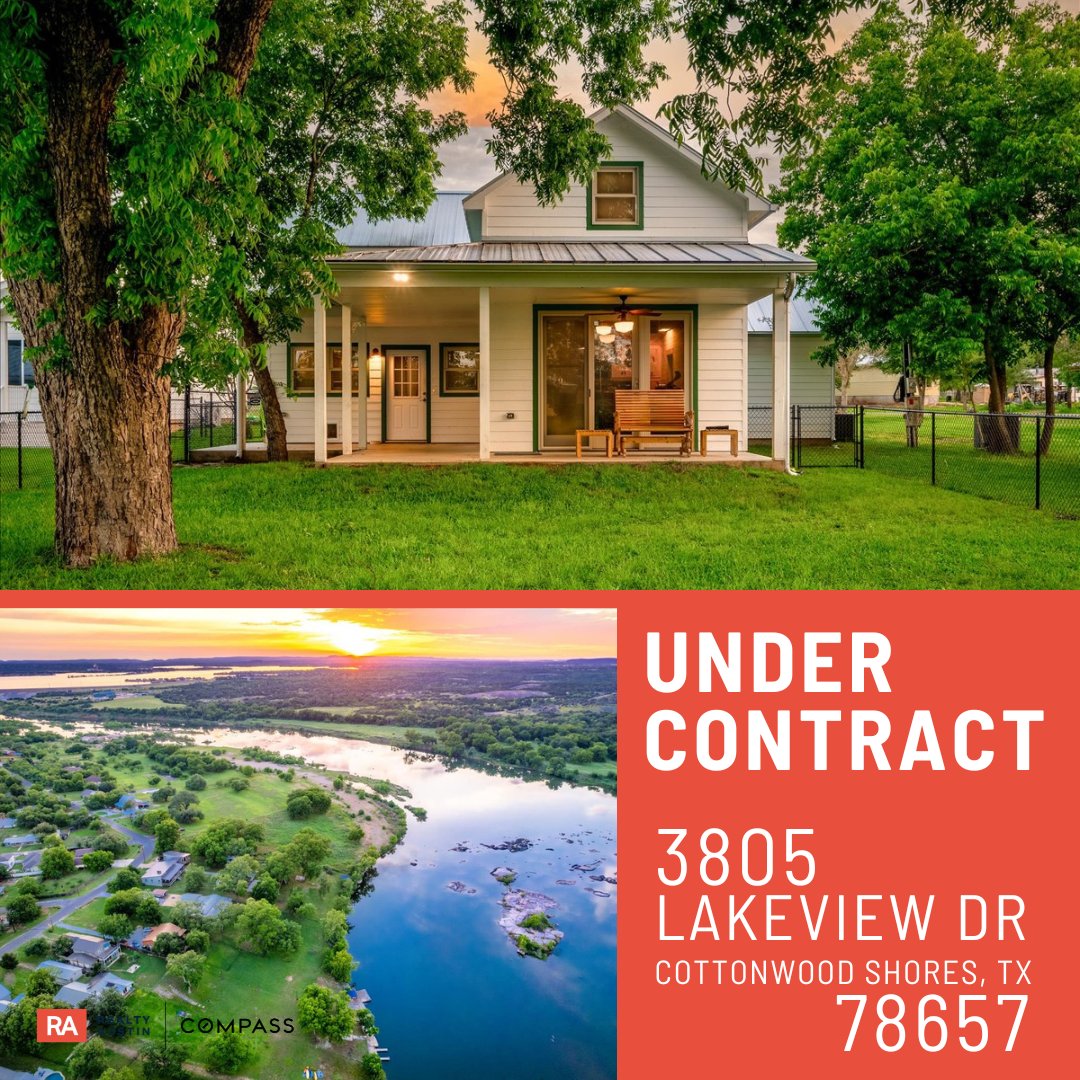 This beautiful lakefront property will soon have a new owner! So happy for my seller, and excited for the new buyers to enjoy all this incredible home has to offer. #undercontract #cottonwoodshores #lakefronthome