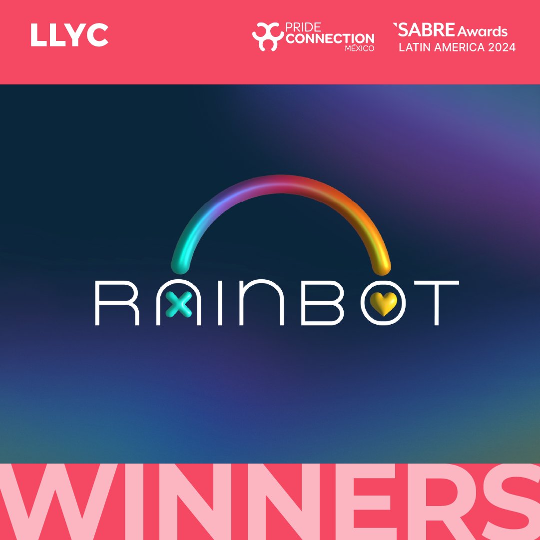 LLYC_Global's tweet photo. ¡Buenas noticias desde los #SABREAwardsLatinAmerica2024! 💥🏆Nuestra campaña #Rainbot en colaboración de @PrideConMX 🌈 triunfa de nuevo, esta vez en la categoría Digital Campaign. ¡Enhorabuena, equipo! https://t.co/JXb0CYFrnz https://t.co/mNC2QVBWAY