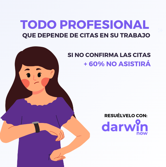 ¡Ojo! ⚠️ Si no confirmas tus citas, más del 60% de tus clientes podría no asistir. ¡No pierdas tiempo y productividad! 🕒 Usa Darwin Now para automatizar las confirmaciones y asegurar que nadie falte. 💼📲

#CitasConfirmadas #Productividad #DarwinNow #Automatización
