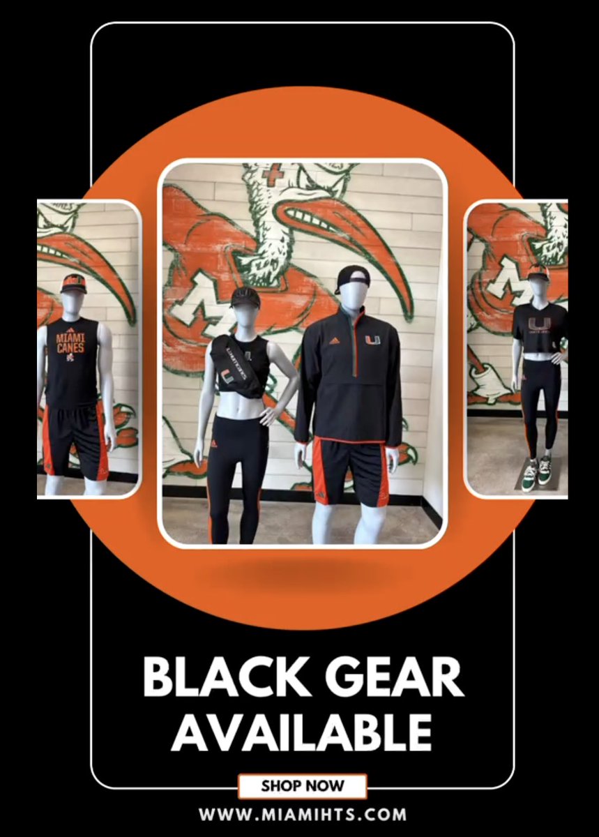 Miami Friday Night Lights
Get your black gear for the season at @MiamiHTS in-store or on MiamiHTS.com