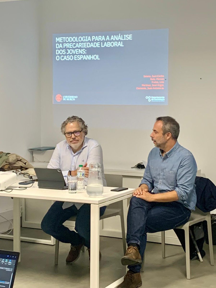 Juan Carlos Solano (@jcsolanolucas) on Twitter photo Foi um prazer para mim participar hoje neste seminário sobre a metodologia para a análise do emprego precário dos jovens: o caso espanhol.Muito obrigado pelo convite. <a href="/CoLABOR_pt/">CoLABOR</a>
<a href="/UMU/">Universidad Murcia</a> <a href="/EconomicasUMU/">Facultad de Economía y Empresa UMU</a> <a href="/Sociologia_UMU/">Sociología UMU</a> Foi um prazer para mim participar hoje neste seminário sobre a metodologia para a análise do emprego precário dos jovens: o caso espanhol.Muito obrigado pelo convite. <a href="/CoLABOR_pt/">CoLABOR</a>
<a href="/UMU/">Universidad Murcia</a> <a href="/EconomicasUMU/">Facultad de Economía y Empresa UMU</a> <a href="/Sociologia_UMU/">Sociología UMU</a>