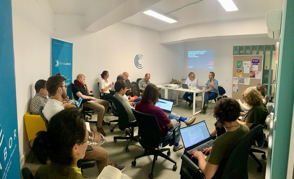 jcsolanolucas's tweet photo. Foi um prazer para mim participar hoje neste seminário sobre a metodologia para a análise do emprego precário dos jovens: o caso espanhol.Muito obrigado pelo convite. @CoLABOR_pt 
@UMU @EconomicasUMU @Sociologia_UMU https://t.co/ECrycdVCv7