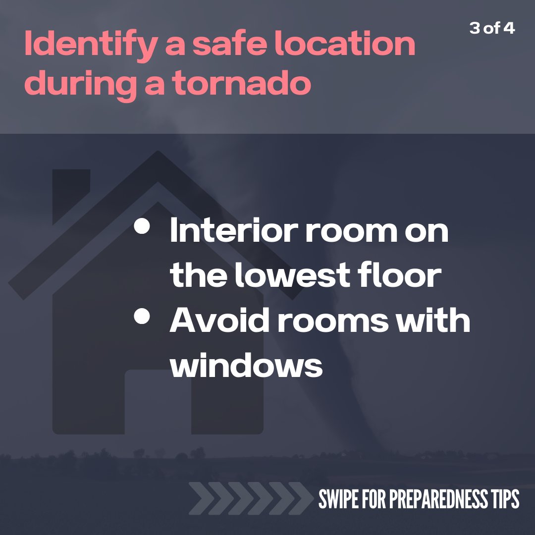 ChathamEMA's tweet photo. Hurricane Helene Alert Tornadoes possible tomorrow! Prepare NOW:
🎃 Secure outdoor items (furniture, Halloween decor, tools, etc.)
🌪️ Identify a safe room (interior, no windows)
🔋 Prep for power outages: stock food/water, charge devices, have flashlights &amp; emergency kit ready. https://t.co/aRItLTHbsW