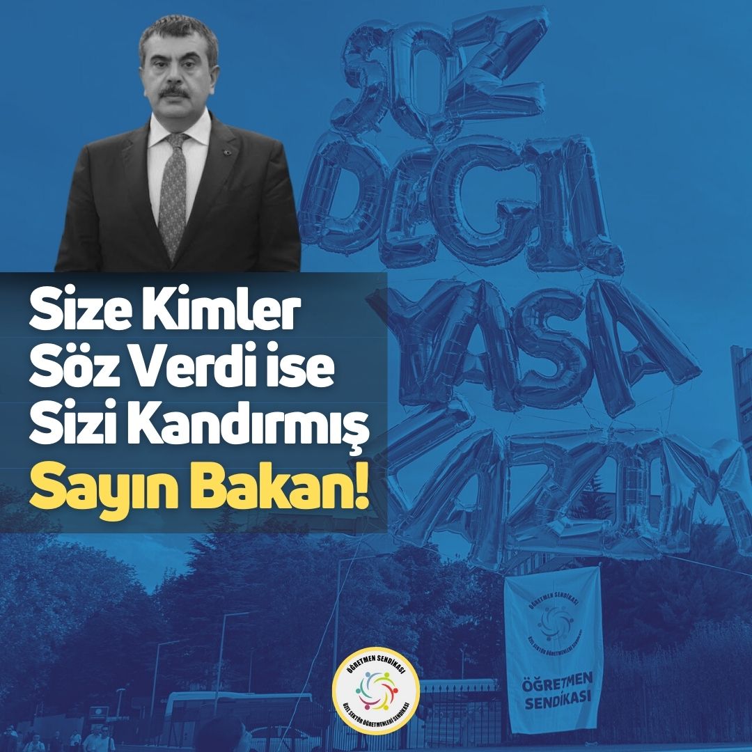 ogretmensendika's tweet photo. Güven derin bir duygudur. 
Patronlara güvenilmez. 

Çünkü kıdem hakkına konanlar, öğretmeni istifaya zorlayanlar, sahte 10 aylık sözleşmeleri masaya koyanlar,  tam zamanlı çalıştırıp KÇÖ gösterenler, sigorta primini gasp edenler, işten çıkarıp sözleşme süresi sona erdi, biz çıkarmadık diyenler, elden para vererek sigorta primini asgariden gösterenler, ek ders ücreti ödemeyenler onlar. 

Bu patronların sözüne güvenilir mi sayın @Yusuf__Tekin ?

#SözDeğilTabanMaaşYasası