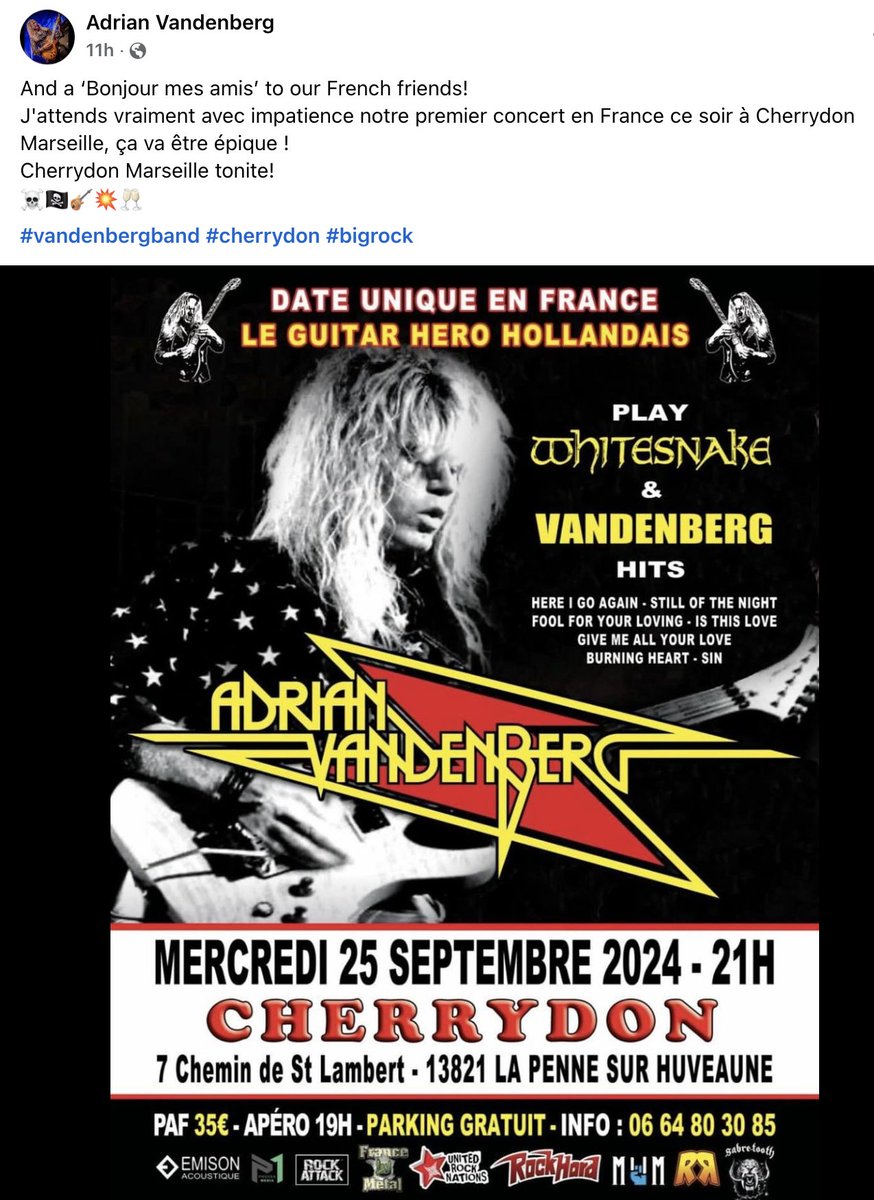 moonkings_fanpg's tweet photo. Happy Wednesday, amigos! #messagetoday #AdrianVandenberg @Adriandenberg https://t.co/9SozR7RooQ