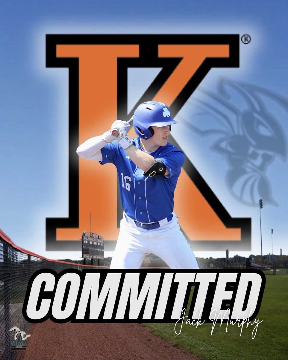 I’m blessed to announce my commitment to play collegiate baseball at Kalamazoo College. I would like to thank God, my family, friends, and coaches for helping me along the way. Thank you to Coach Ott and the entire staff for this great opportunity. Go Hornets! 🐝🟠⚫️