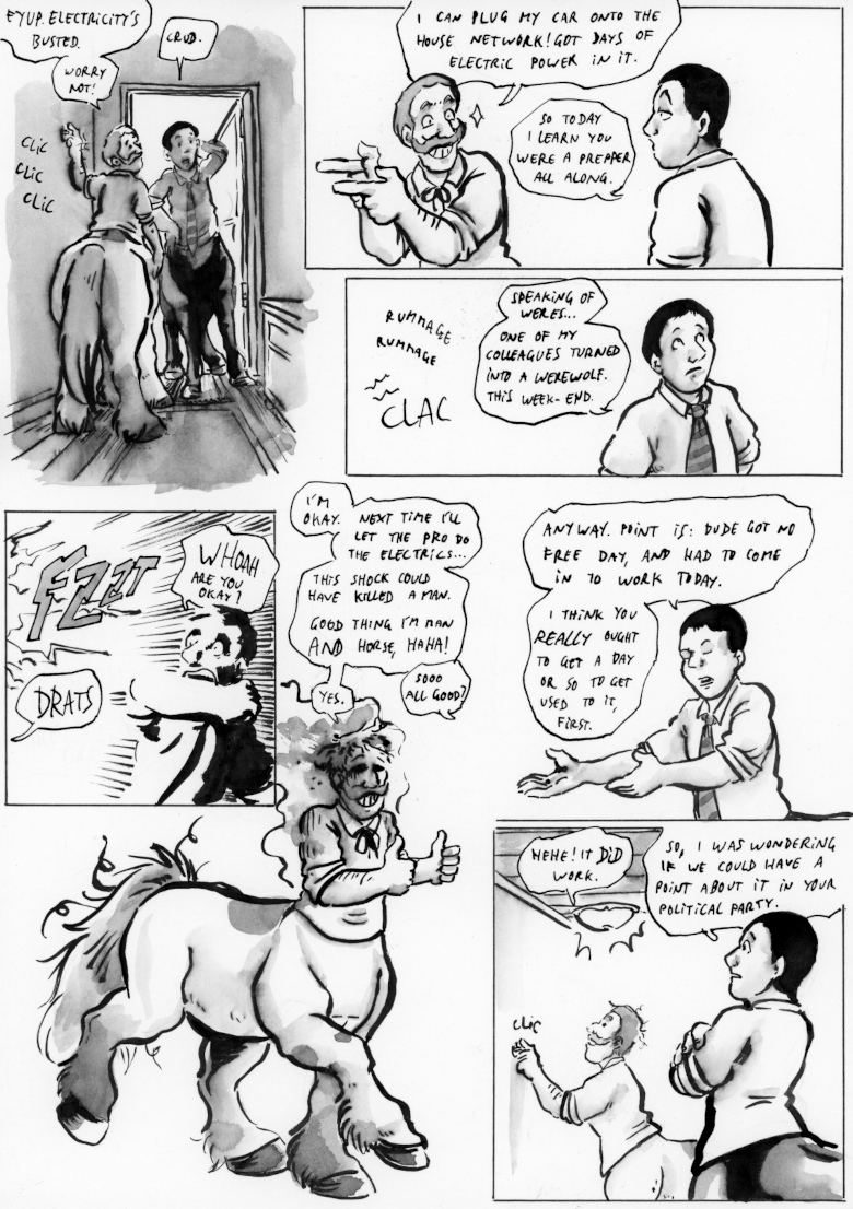 OffCentaured's tweet image. Politically shocking!  offcentaured.com/comics/198/ Please RT! #webcomics #centaurs #comics #centaur #webcomic #comicfury