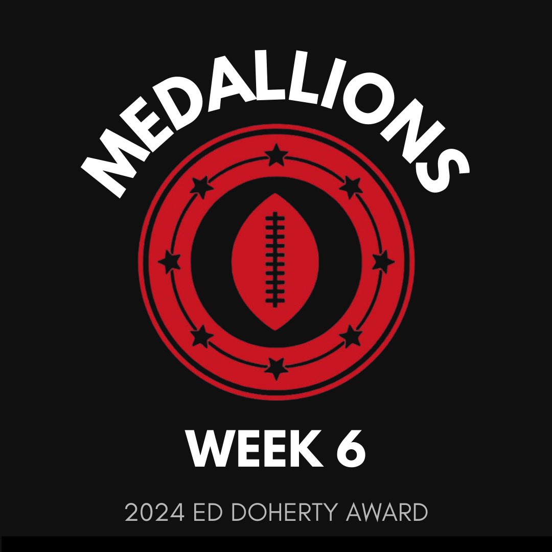 AZGridironClub's tweet photo. Congratulations to our Ed Doherty Week 6 Medallion Winners!

#EdDoherty #arizonafootball #TheDoherty #highschoolfootball #Week6 #studentathlete https://t.co/LOztyXGZtv