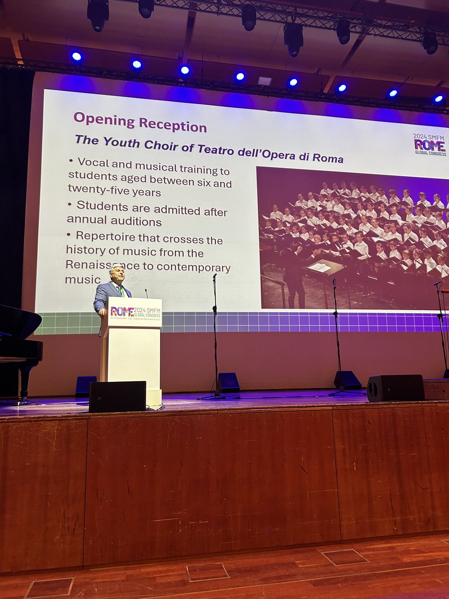 drcynthiagyamfi's tweet photo. Amazing opening reception at #Smfmglobal24 in #rome. Looking forward to a great meeting. @mysmfm #pregnancy #highriskpregnancy #romechildrenschoir https://t.co/dZESyAe8Pe