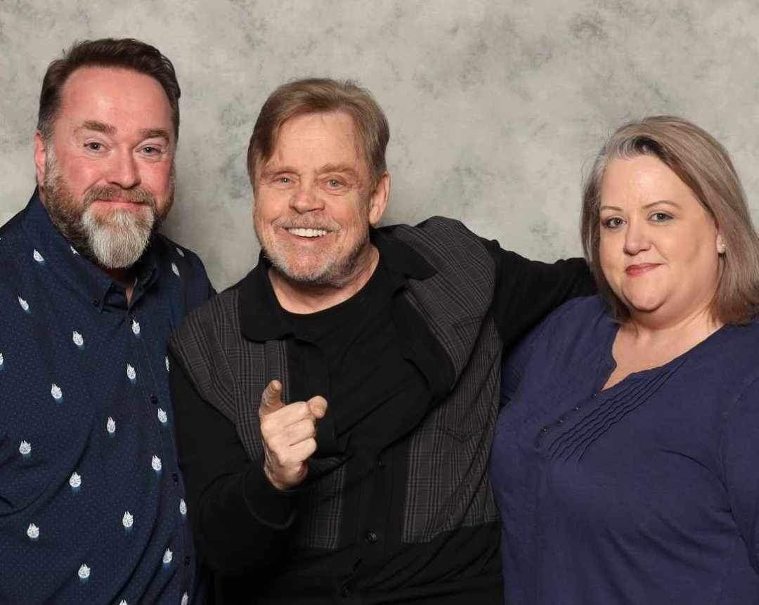Wishing <a href="/MarkHamill/">Mark Hamill</a> a very happy birthday and remembering the time he and <a href="/JamesGunn/">James Gunn</a> temporarily took over my twitter page!!😄😎 Meeting him on our honeymoon last year was something very special 💚