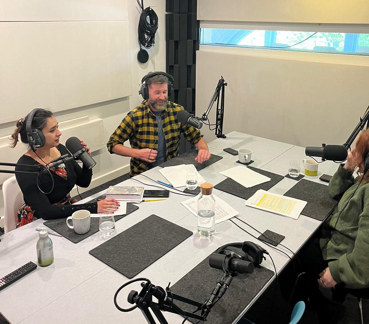 Absolute dream team in the studio today. Always such a buzz to be working on branded podcasts with our clients!
