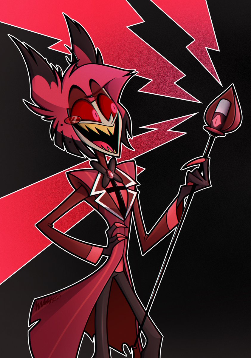 cryptidmaxx's tweet photo. Commission I did for @/hellifi57512442 of Alastor.
Had a lot of fun on this one❤️ https://t.co/fpdxtPAH9e