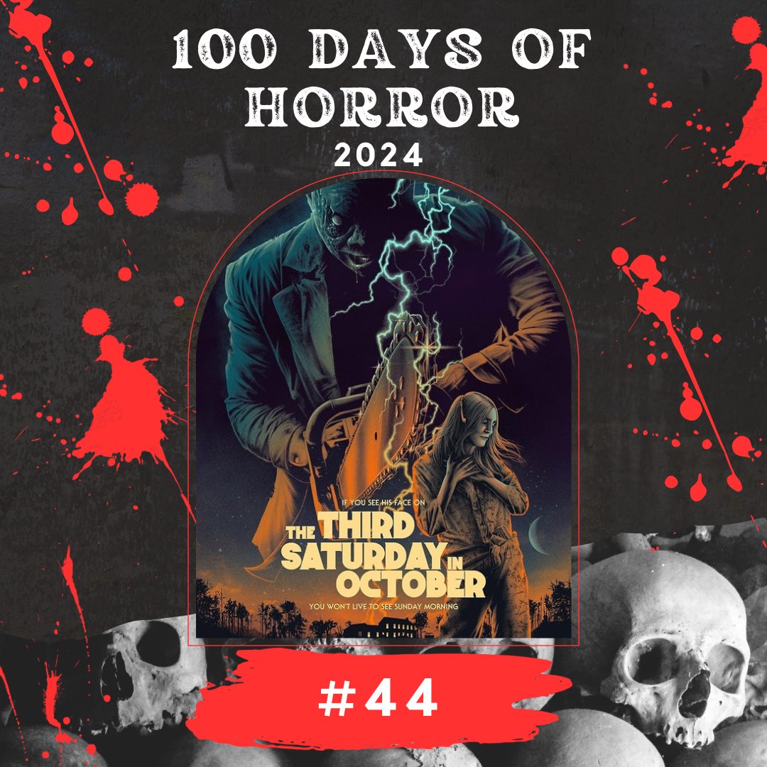 seattlescreams's tweet photo. #44 The Third Saturday in October
I wanted to like this. It didnโt know what it wanted to be. A serious slasher? A comedy? It didnโt have enough depth for the former or humor for the later.
#100daysofhorror2024 #100DaysOfHorror #TheThirdSaturdayInOctober https://t.co/TYhTGJK9ax