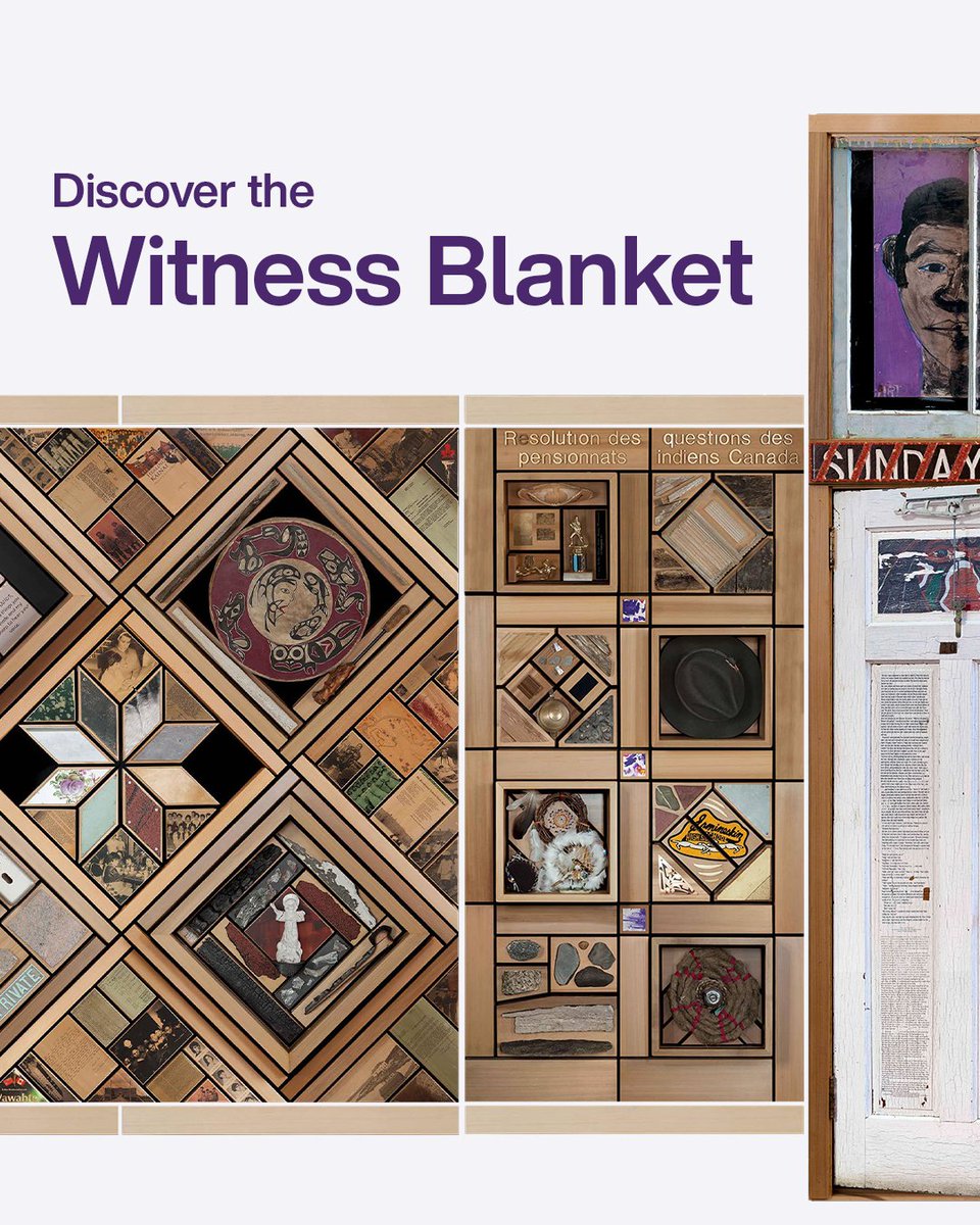 P_McHugh's tweet photo. Explore the Witness Blanket, a collection of truths from Survivors of the residential school system in Canada. Created by Indigenous artist @blueravenart (Hayalthkin'geme) in partnership with @CMHR_News and proudly supported by @TELUS. Visit https://t.co/NBw9KKEoqA #TeamTELUS https://t.co/WEM6qv34qL