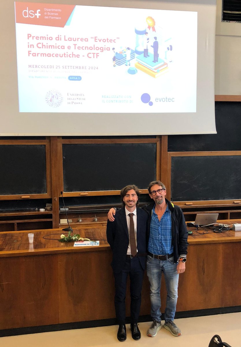Roberto Steiner (@steiner_lab) on Twitter photo Massive congratulations to <a href="/DiPalmaMichele9/">Michele Di Palma</a> for winning the Evotec Prize for the best dissertation. Plus he gave an outstanding summary of his work. Bravo Michele! <a href="/PhD_DSB_UniPD/">PhD in Biomedical Sciences - UNIPD</a> Massive congratulations to <a href="/DiPalmaMichele9/">Michele Di Palma</a> for winning the Evotec Prize for the best dissertation. Plus he gave an outstanding summary of his work. Bravo Michele! <a href="/PhD_DSB_UniPD/">PhD in Biomedical Sciences - UNIPD</a>