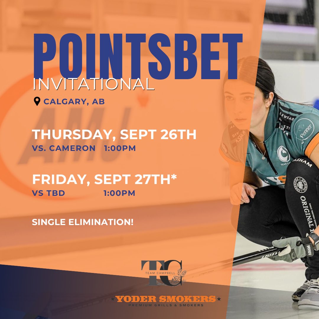 Hello Calgary! 🤠 

Keep an eye out for us tomorrow afternoon on TSN against Team Cameron.