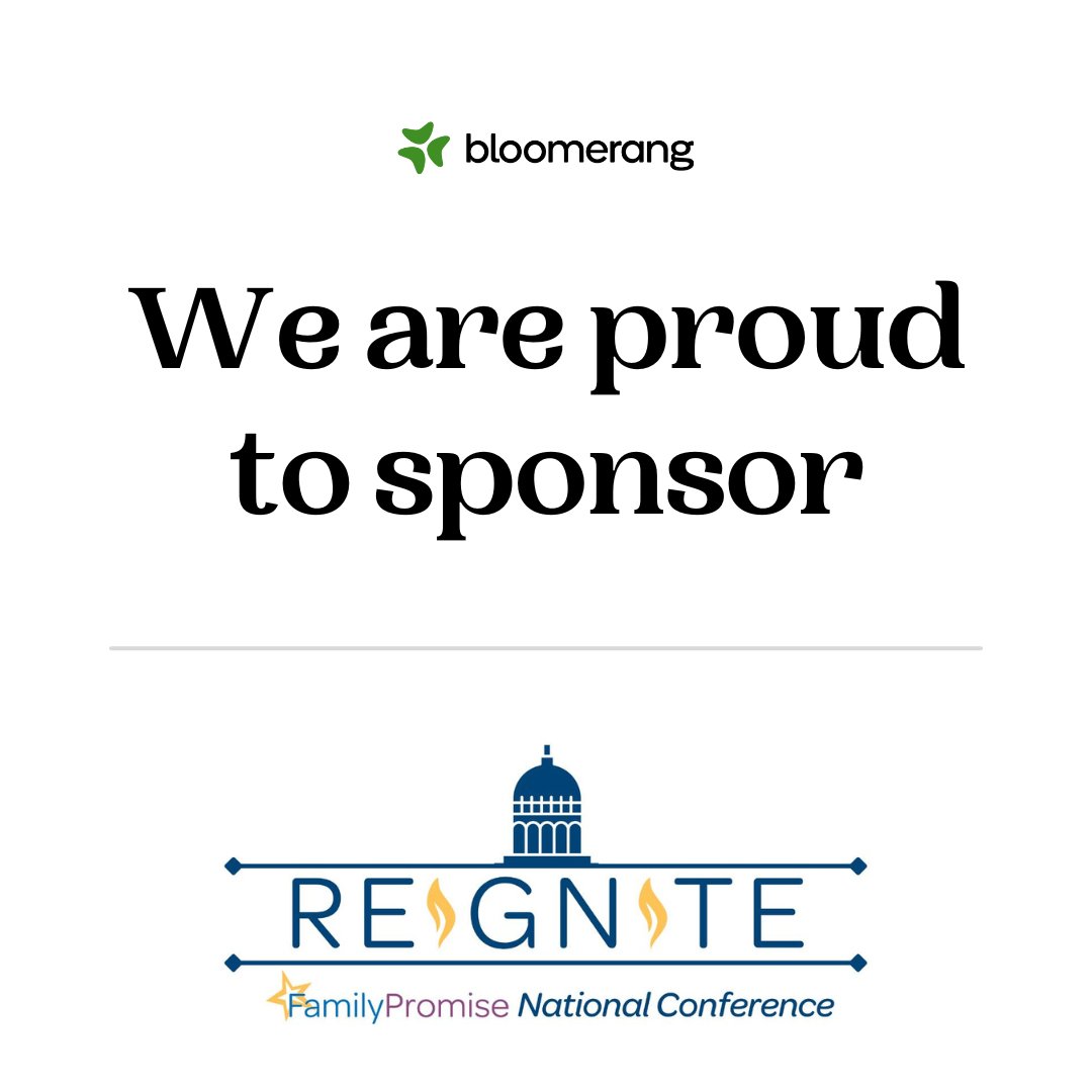 bloomerangTech's tweet photo. 📣 Attention @fpnational friends! Come see us in Oct. at the #FamilyPromise National Conference. Swing by our booth and say hello to @Goaldeje! 👋🏾 https://t.co/6nIS9JTl2m