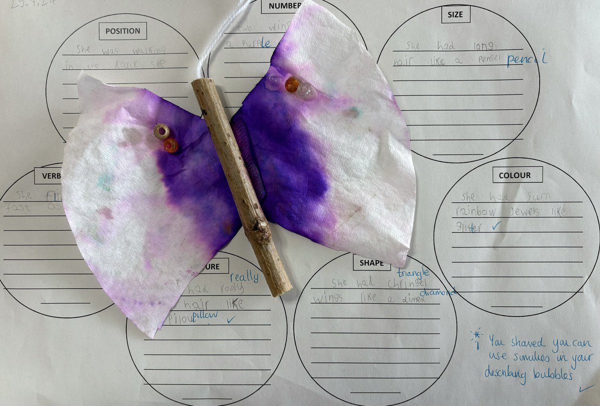 MrPDrumbowie's tweet photo. Today, we dove into similes! 📝 We learned how to write our own, then crafted simile descriptions for the woodland creature characters we created yesterday. Such a fun way to bring our stories to life! 🌲✨ #CreativeWriting #Similes #Storytelling #exploremoreatADLC (2/3) https://t.co/x1Zn5uPo52