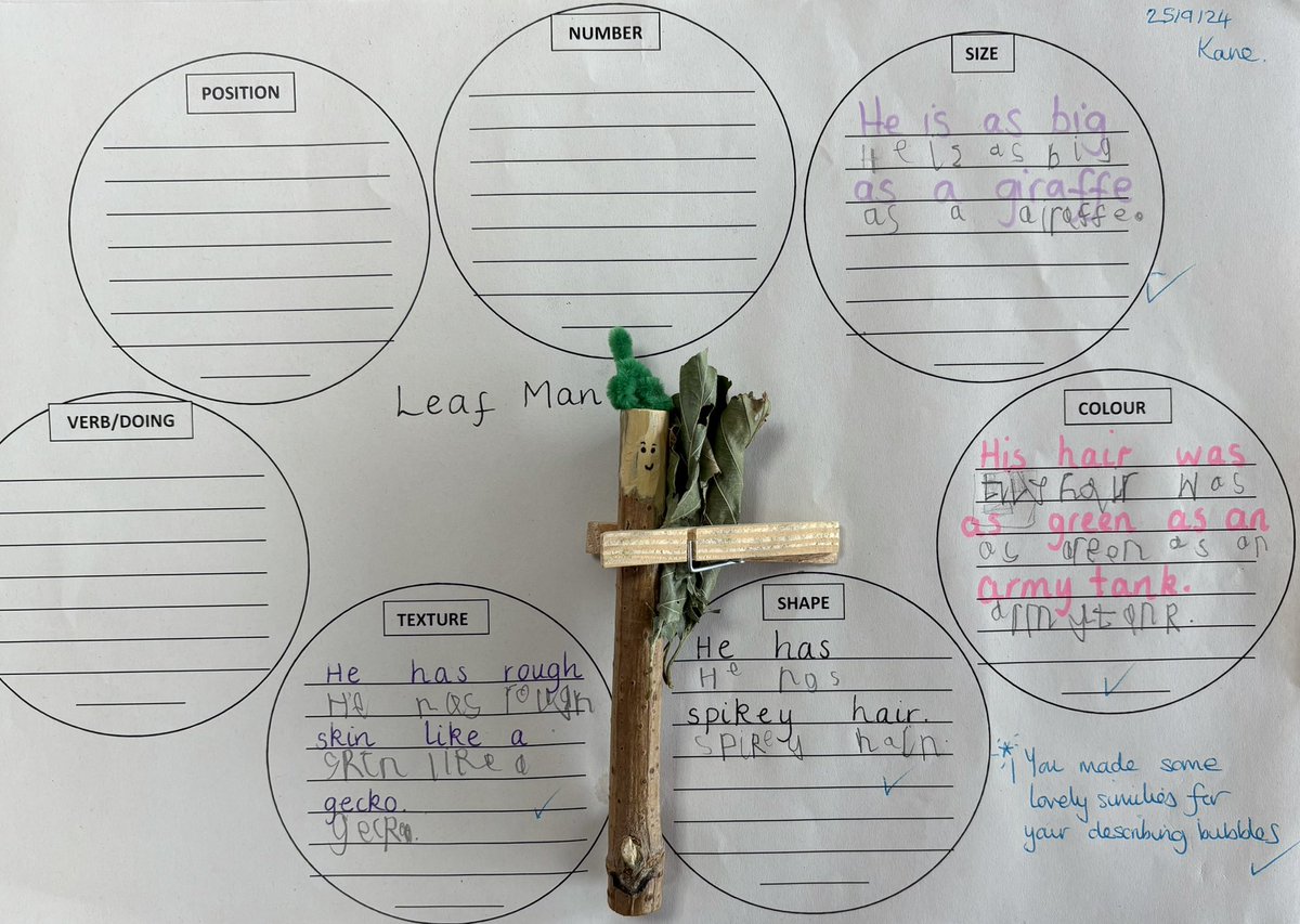 MrPDrumbowie's tweet photo. Today, we dove into similes! 📝 We learned how to write our own, then crafted simile descriptions for the woodland creature characters we created yesterday. Such a fun way to bring our stories to life! 🌲✨ #CreativeWriting #Similes #Storytelling #exploremoreatADLC (2/3) https://t.co/x1Zn5uPo52