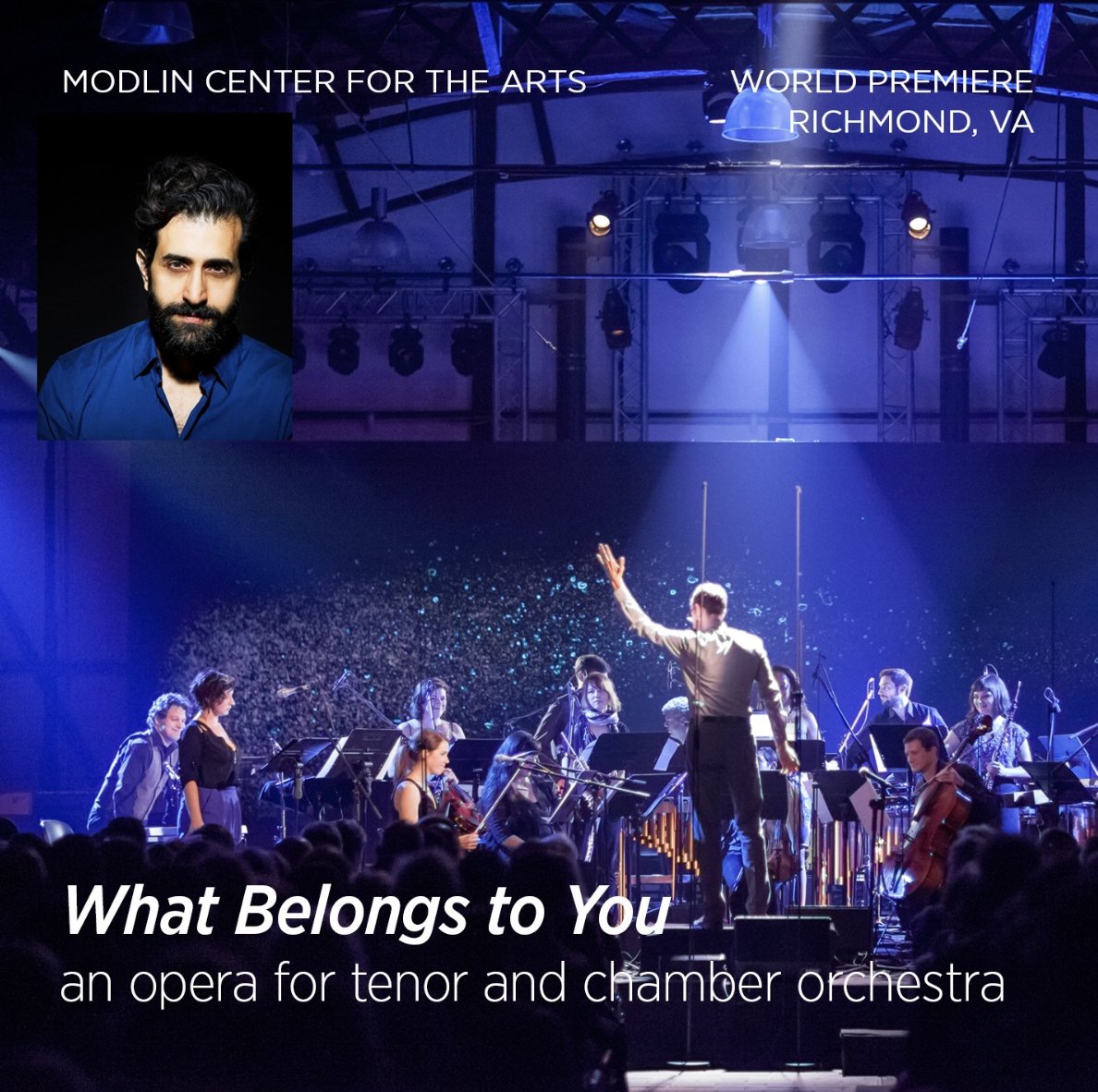 Excited to be in Richmond for the premiere of <a href="/davidtlittle/">David T. Little</a>'s WHAT BELONGS TO YOU, starring @KarimSulayman &amp; staged by Mark Morris. Happening tomorrow night at 7:30pm! Come join us at the University of Richmond; full info and tickets here:
modlin.richmond.edu/events/page.ht…