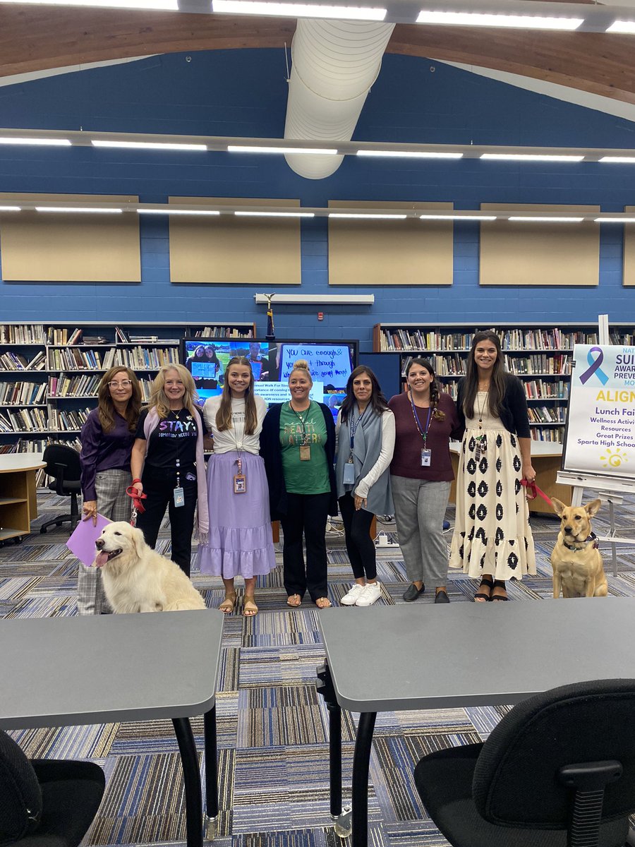 Wellness fair today in honor of suicide prevention and awareness month! Do not forget you are not alone!