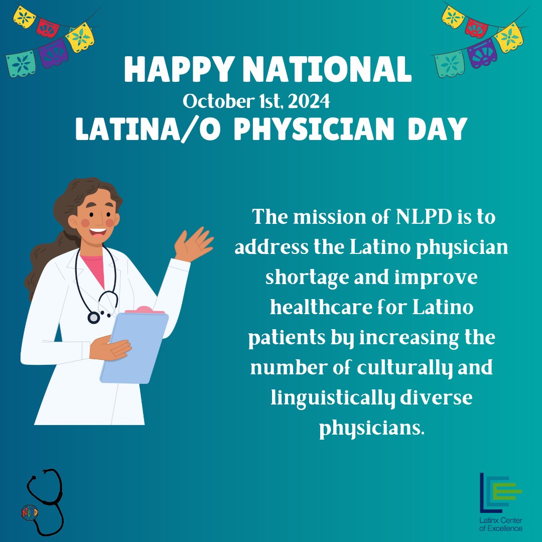 On October 1st, we will celebrate the National Latinx Physician Day.
#nationallatinophysicianday #nationallatinaphysicianday  #nationallatinxphysicianday #mentorship #latinosinmedicine