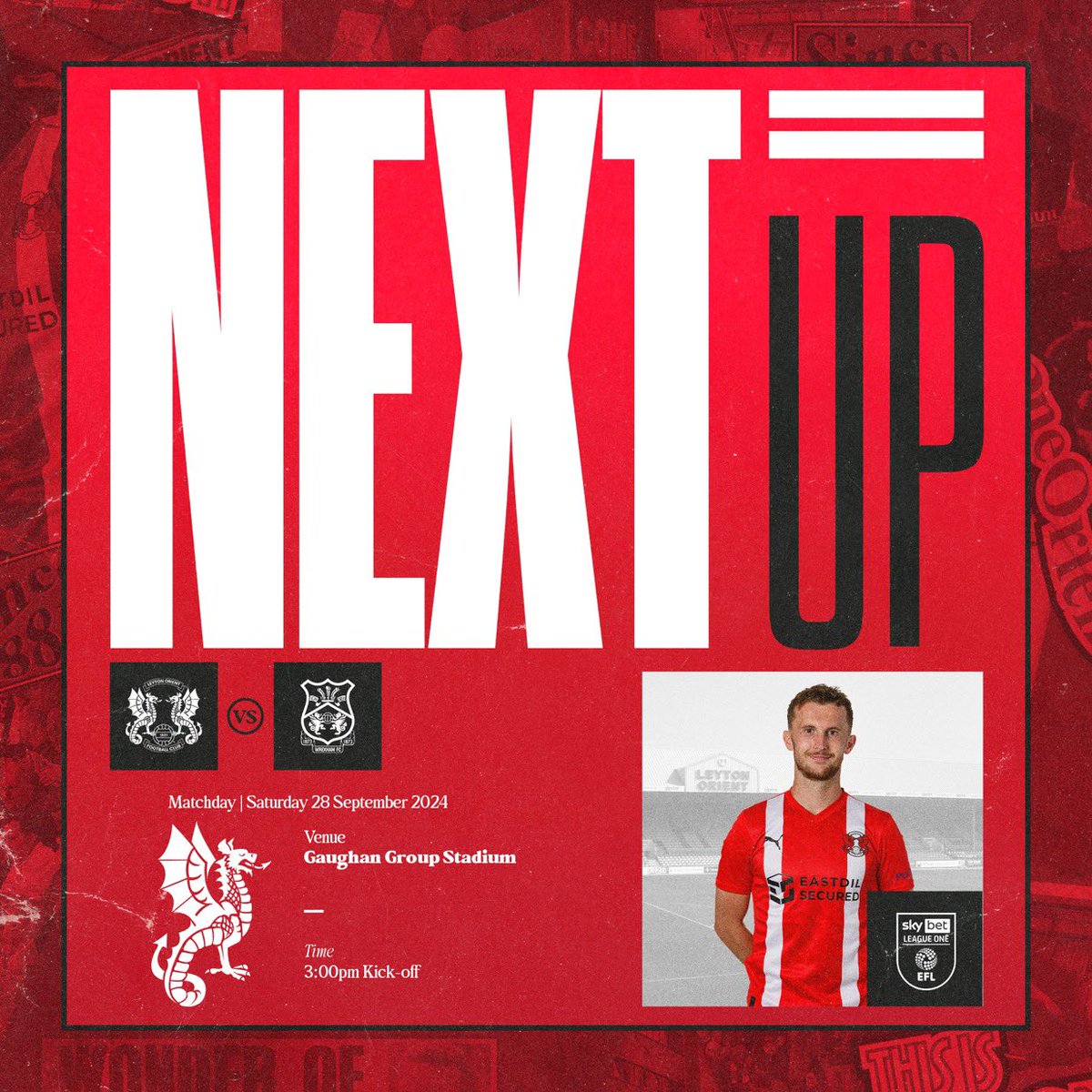 A Sold-out Gaughan Group Stadium this Saturday as <a href="/leytonorientfc/">Leyton Orient FC</a> take on <a href="/Wrexham_AFC/">Wrexham AFC</a> 

We look forward to seeing everyone there 

#LOFC #OneOrient