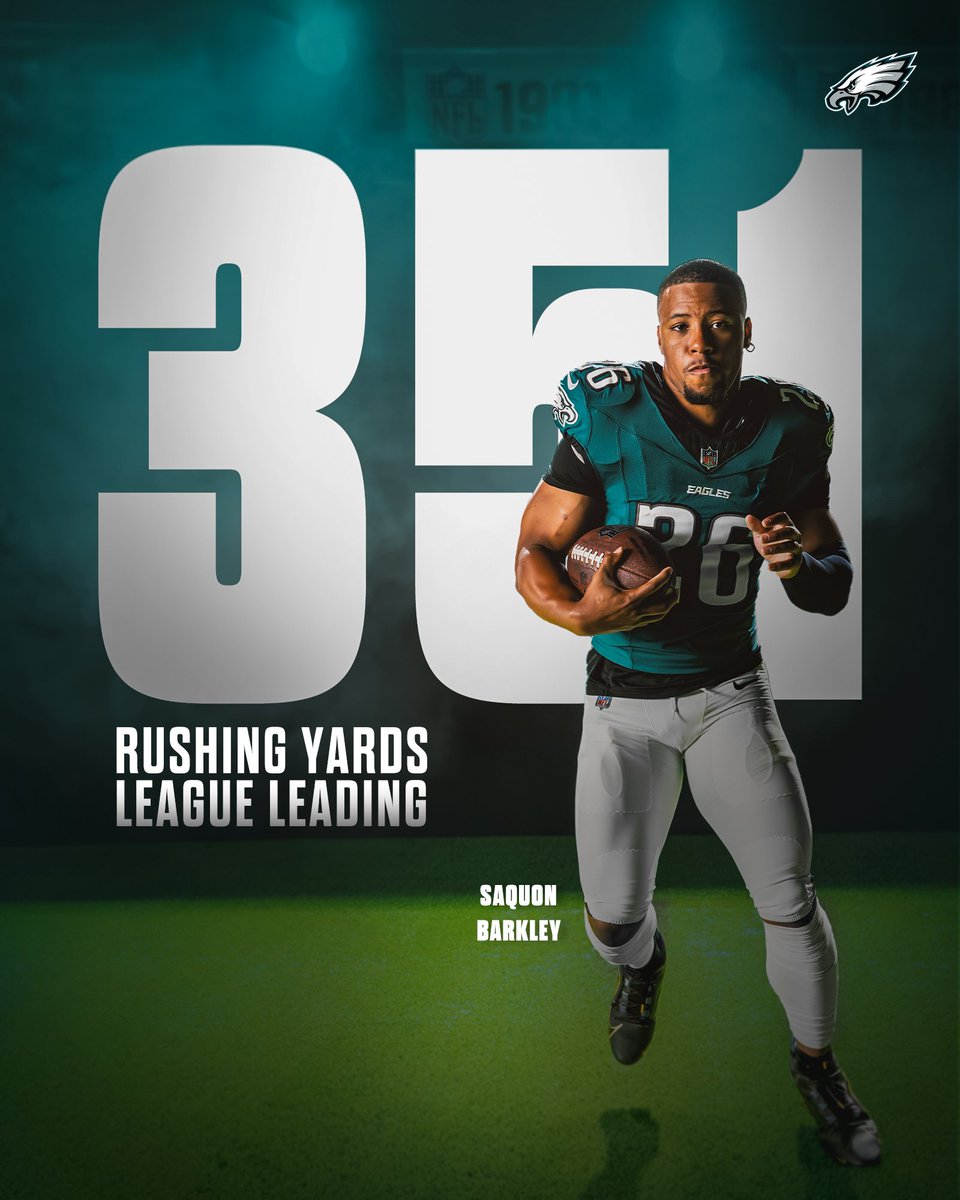 LEADING THE WAY 😤

<a href="/saquon/">Saquon Barkley</a> | #FlyEaglesFly