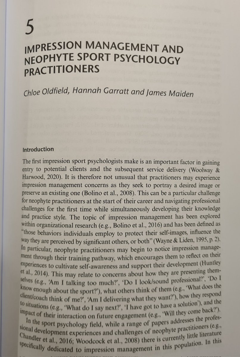 Amazing feeling having this arrive in the post yesterday and seeing my name in a book! Not sure I ever imagined being an author in a book when my Sport Psych journey started nearly 10 years ago to the day! Hopefully just the first of many🤞