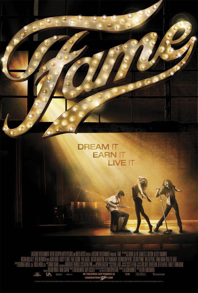 🎬MOVIE HISTORY: 15 years ago today, September 25, 2009, the movie ‘Fame’ opened in theaters!

#CollinsPennie #KayPanabaker #AsherMonroe #PaulIacono #NaturiNaughton #AnnaMariaPerezDeTagle #KheringtonPayne <a href="/msdebbieallen/">Debbie Allen</a> #CharlesSDutton #BebeNeuwirth #MeganMullally <a href="/KelseyGrammer/">Kelsey Grammer</a>