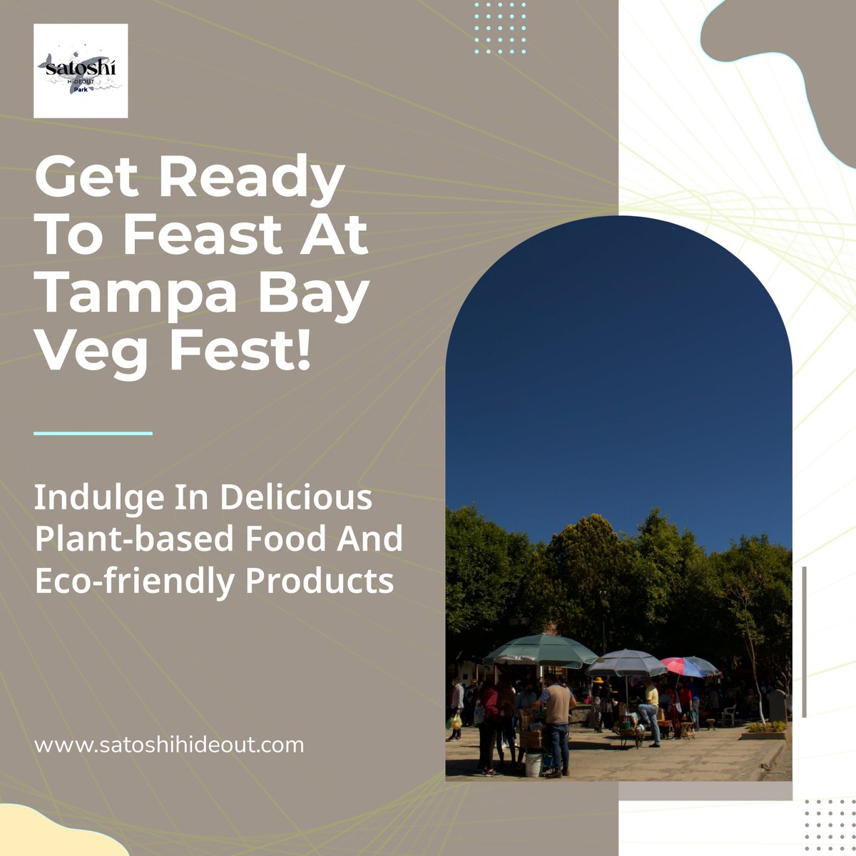 SatoshiHideout's tweet photo. Join us at Tampa Bay Veg Fest on Nov 2 at Perry Harvey Sr. Park! 🌱 Enjoy vegan food, eco-friendly products, and expert talks on sustainable living. Celebrate all things plant-based and support local vendors. #TampaBayVegFest #PlantBased #TheHideoutYouveBeenLookingFor https://t.co/cWqdcz4iad