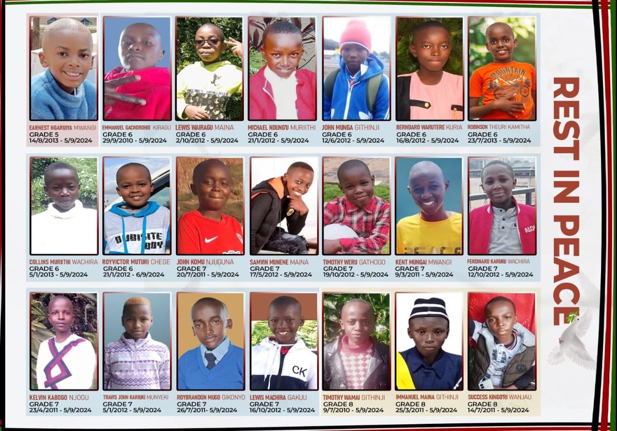 The babies we lost at Hillside Endarasha Academy😓😢🌸Rest with the Angels.