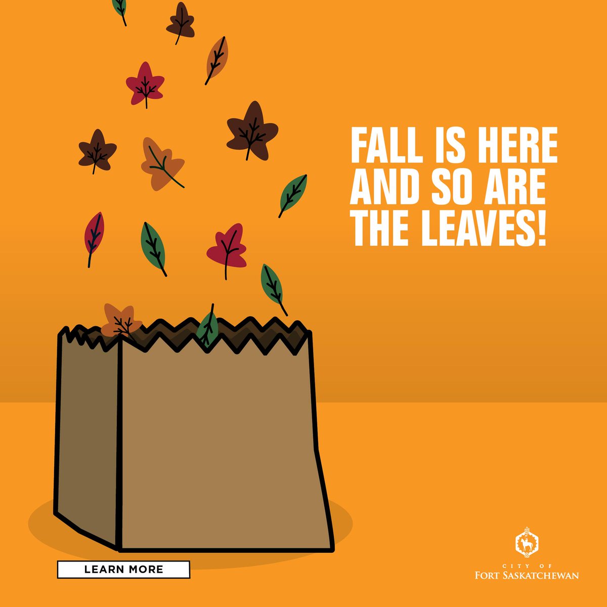 🍂 Fall Yard Waste Collection is coming soon! From September 30 to October 4, the City will collect extra yard waste in brown paper yard waste bags (available at most hardware stores). Make sure to have your bags out by 7 AM on your collection day.

fortsask.ca/en/living-here…