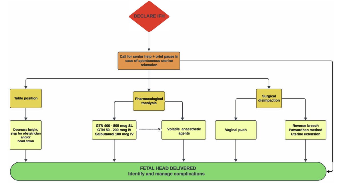 IJOA_Journal's tweet photo. Anaesthetic considerations for impacted fetal head at Caesarean: a review 
🐣Incidence 2.9–18.4 % in emergency CS
🐣Risk factors: advanced cervical dilation and junior obstetrician 
🐣Complications: uterine incision extension, PPH, infection 

https://t.co/v7Qpu1nWy8 #FOAMed https://t.co/kjeggNjmBH